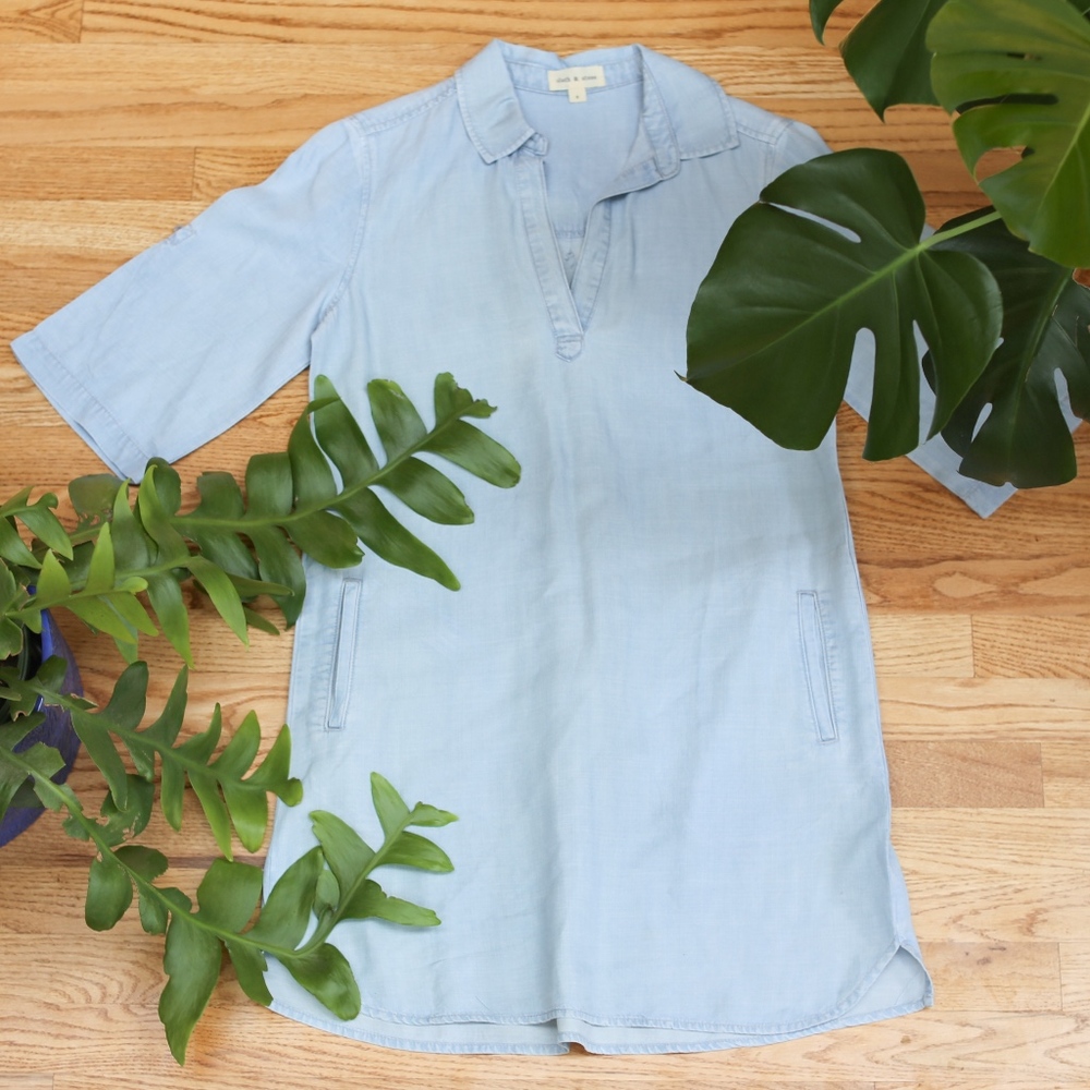 Anthropologie Cloth & Stone 100% Tencel Dress